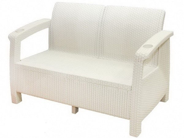 Двухместный диван Yalta Sofa Seаt белый купить в Тамбове
