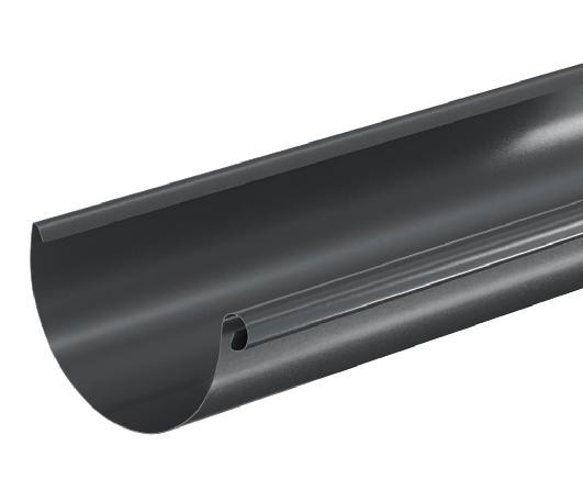 Водосток Aquasistem, система 125x90 - Водосточный желоб 3.00м RAL 7024 Тёмно-серый купить в Тамбове
