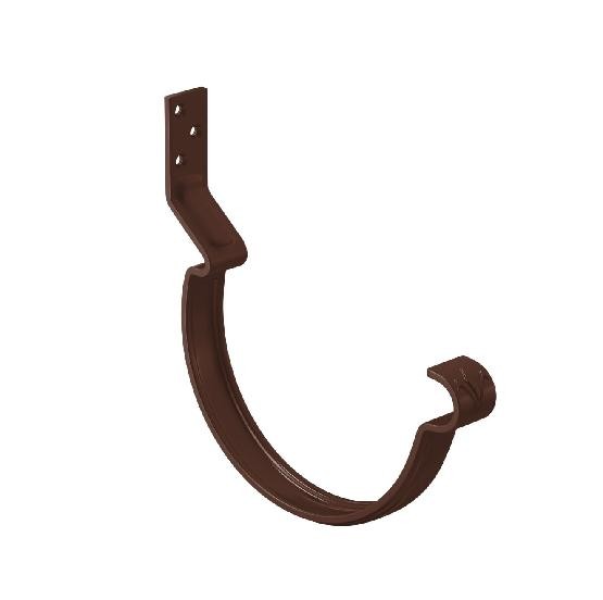 Водосток Aquasistem, система 150/100 - Крюк крепления желоба короткий RAL 8017 Коричневый купить в Тамбове