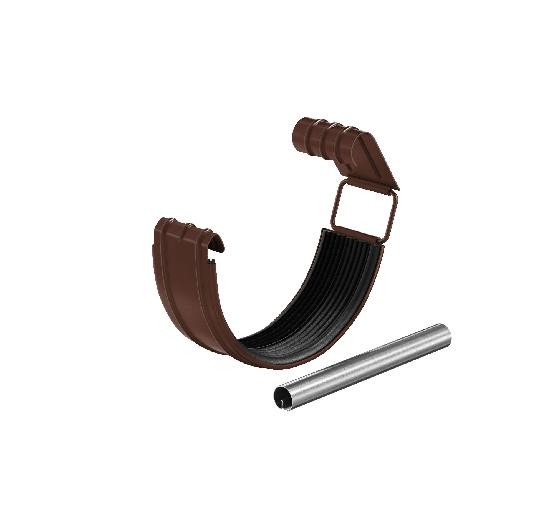 Водосток Aquasistem, система 150/100 - Соединитель желоба с резиновым уплотнителем RAL 8017 Коричневый купить в Тамбове