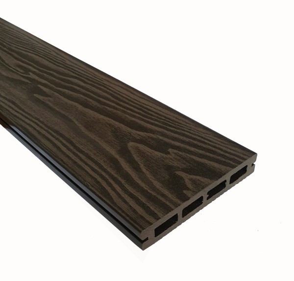 Террасная доска из ДПК Terrapol Смарт 3D Пустотелая с пазом Венге Соренто купить в Тамбове