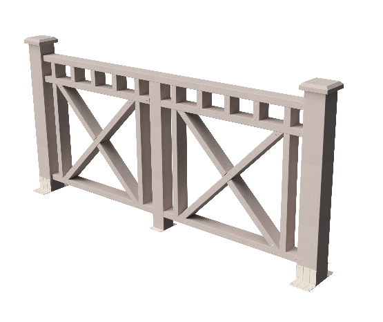 Ограждения декоративное ДПК GRINDERDECO Виктория выбеленный дуб купить в Тамбове