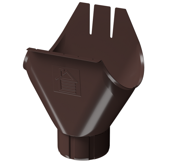 Воронка желоба D125 Döcke STAL PREMIUM Шоколад, (RAL 8019) купить в Тамбове