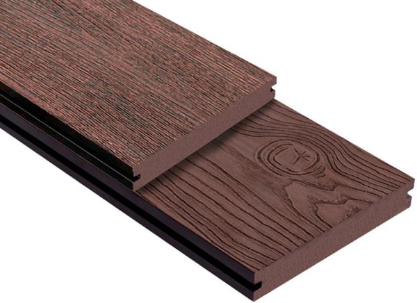 Террасная доска ДПК Outdoor 3D полнотелая STORM/OCEAN BROWN коричневая микс купить в Тамбове