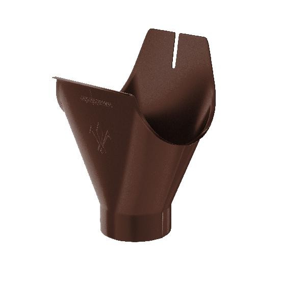 Водосток Aquasistem, система 125x90 - Воронка желоба RAL 8017 Коричневый купить в Тамбове
