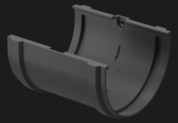 Соединитель желоба Docke Premium ПВХ - Графит купить в Тамбове