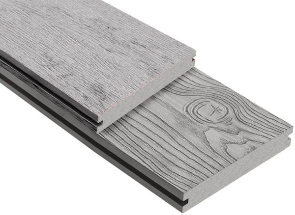 Террасная доска ДПК Outdoor 3D полнотелая STORM/OCEAN GREY серая микс купить в Тамбове