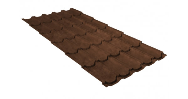 Металлочерепица квинта плюс GL 0,5 Safari Twincolor Brown купить в Тамбове