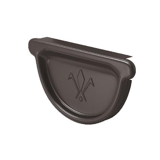 Водосток Aquasistem, система 150/100 - Заглушка универсальная с резиновым уплотнителем RR 32 Тёмно-Коричневый купить в Тамбове