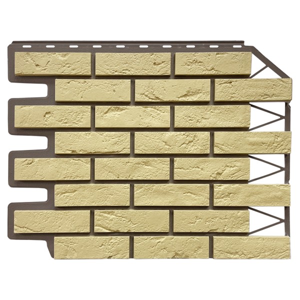 Фасадная панель FineBer, Кирпич Баварский, Песочный купить в Тамбове