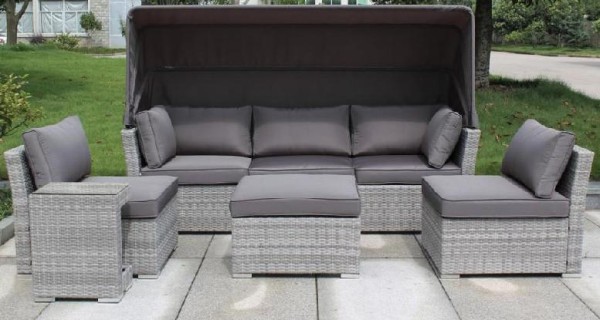 Диван-Трансформер AFINA плетеный из иск. ротанга AFM-320G Grey купить в Тамбове