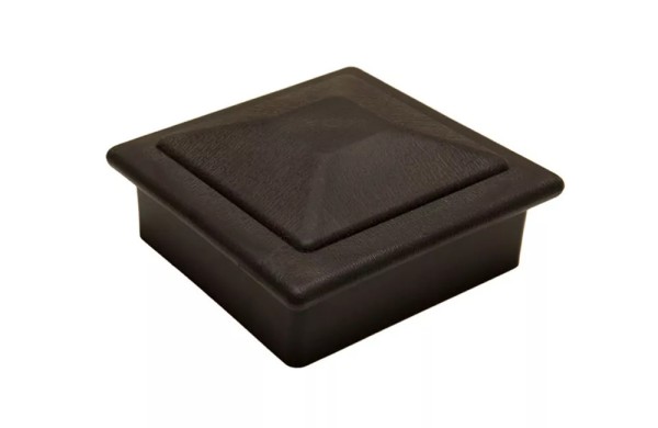 Крышка верхняя фигурная ПВХ для столба Deckart 100х100 Графит купить в Тамбове