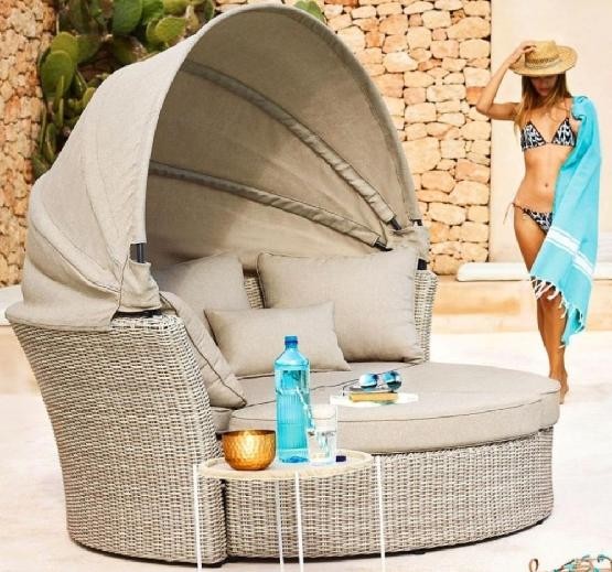 Диван-Трансформер AFINA плетеный из иск. ротанга AFM-325 Beige купить в Тамбове