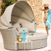 Диван-Трансформер AFINA плетеный из иск. ротанга AFM-325 Beige купить в Тамбове