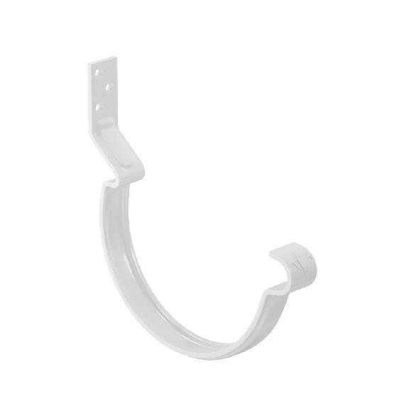 Водосток Aquasistem, система 150/100 - Крюк крепления желоба короткий RAL 9003 Белый купить в Тамбове