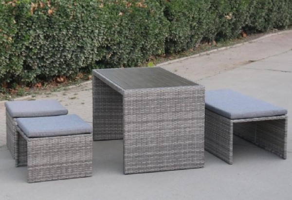 Диван-Трансформер AFINA плетеный из иск. ротанга S330G-W78 Grey купить в Тамбове
