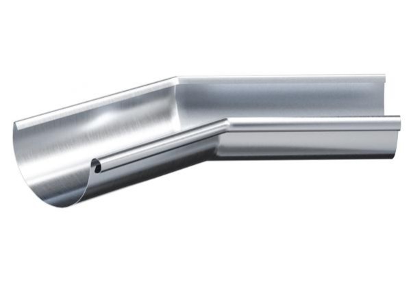 Водосток Aquasistem, Система 150/100 - Угол желоба внутренний  оцинковка 135° купить в Тамбове