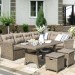 Комплект мебели AFINA плетеной из иск. ротанга AFM-307B Beige купить в Тамбове