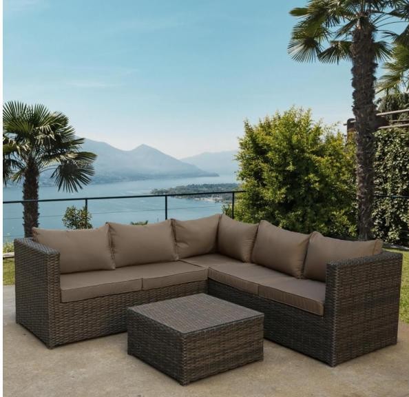 Комплект мебели AFINA плетеной из иск. ротанга YR825A Brown/Beige купить в Тамбове