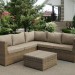 Комплект мебели AFINA плетеной из иск. ротанга YR825B Beige купить в Тамбове