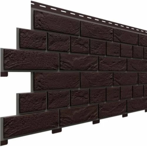 Фасадная панель Доломит Кирпич Славянка Коричневый  купить в Тамбове