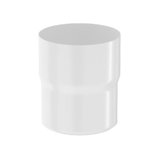 Водосток Aquasistem, система 125x90 - Соединитель трубы RR 20 Мраморно-белый купить в Тамбове