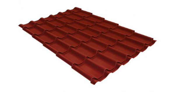 Металлочерепица классик GL 0,5 Velur20 RAL 3009 оксидно-красный купить в Тамбове