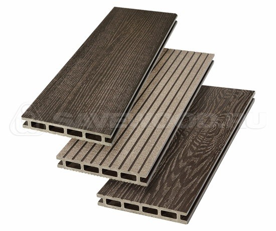 Террасная доска из ДПК SW Carpinus (R) — двухсторонняя темно-коричневый купить в Тамбове