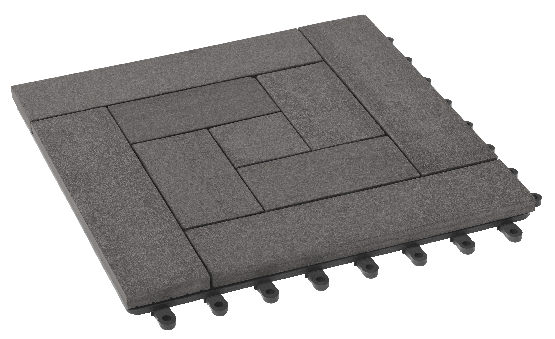 Модульный паркет ДПК GRINDERDECO Люкс 10 Серый базальт купить в Тамбове