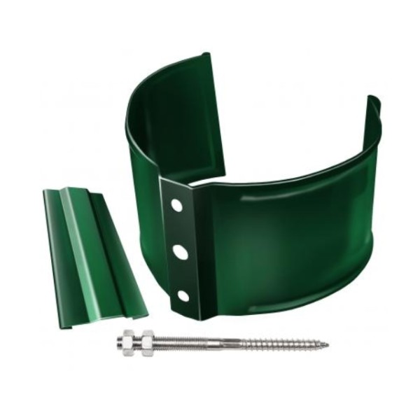 Водосток Grand Line 125x90 – Хомут трубы (на кирпич) RAL 6005 купить в Тамбове