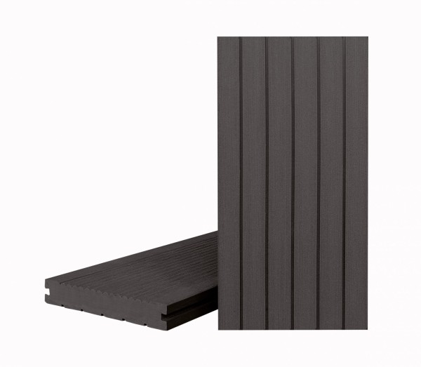 Террасная доска Классик Чёрное дерево (полнотелая с пазом) купить в Тамбове