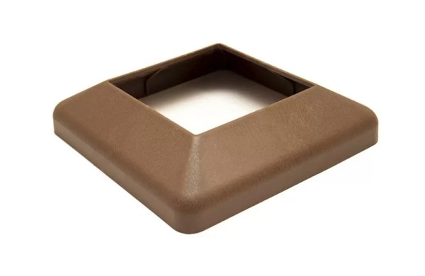 Крышка нижняя ПВХ для столба Deckart 100х100 Шоколад купить в Тамбове