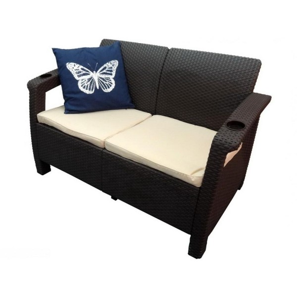 Двухместный диван Yalta Sofa Seаt венге купить в Тамбове