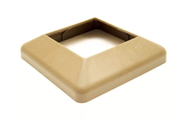 Крышка нижняя ПВХ для столба Deckart 125х125 Орех купить в Тамбове