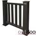 Ограждение из ДПК Outdoor Классик 3D STORM чёрный купить в Тамбове
