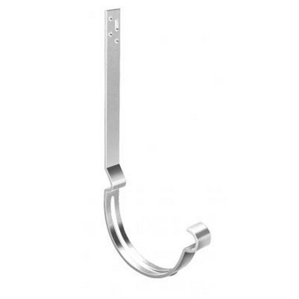 Водосток Grand Line 125x90 – Кронштейн длинный полоса RAL 9003 купить в Тамбове