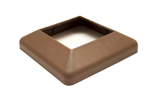 Крышка нижняя ПВХ для столба Deckart 125х125 Шоколад купить в Тамбове