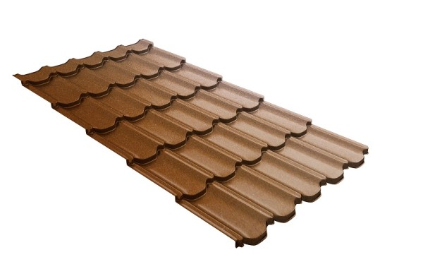 Металлочерепица квинта плюс с 3D резом 0,5 Quarzit Cuprum Steel купить в Тамбове