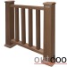 Ограждение из ДПК Outdoor Классик 3D STORM коричневый микс купить в Тамбове