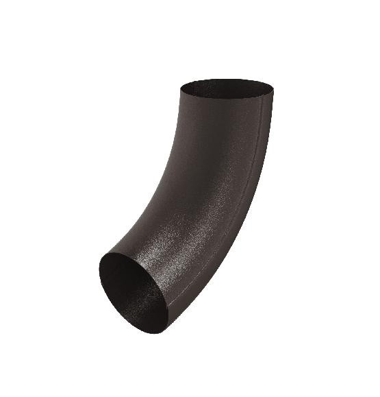 Водосток Aquasistem, Система 125x90 - Колено трубы RR 32 Тёмно-коричневый matt купить в Тамбове