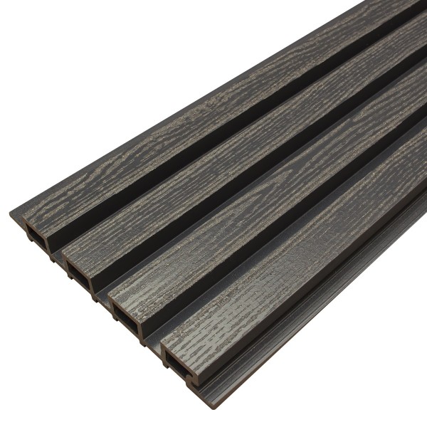 Фасадная доска из ДПК Faynag Wood Рейка Мокрый Асфальт купить в Тамбове