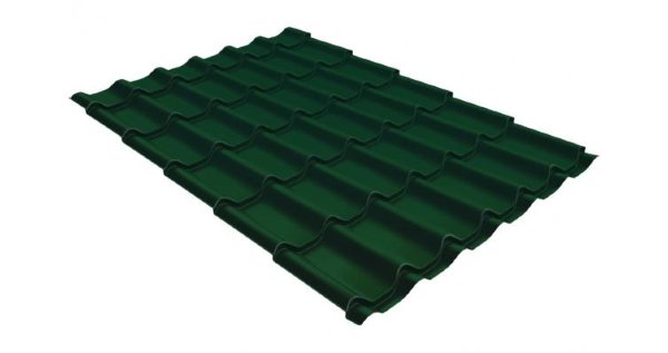 Металлочерепица классик 0,5 Satin RAL 6005 зеленый мох купить в Тамбове