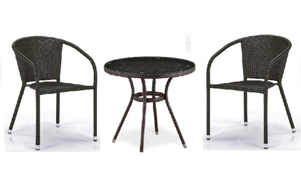 Комплект плетеной мебели AFINA из иск. ротанга Асоль-7 T282ANT/Y137C-W53 Brown 2Pcs купить в Тамбове