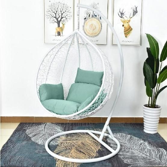 Кресло Подвесное из искусственного ротанга AFM-168A-L White/Green купить в Тамбове