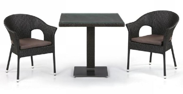 Комплект плетеной мебели AFINA из иск. ротанга T605SWT/Y79A-W53 Brown 2Pcs купить в Тамбове