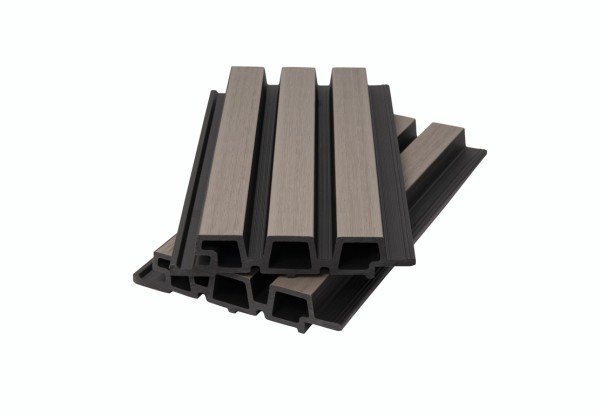 Фасадная панель брусковая двухцветная co-extrusion, snow mix купить в Тамбове