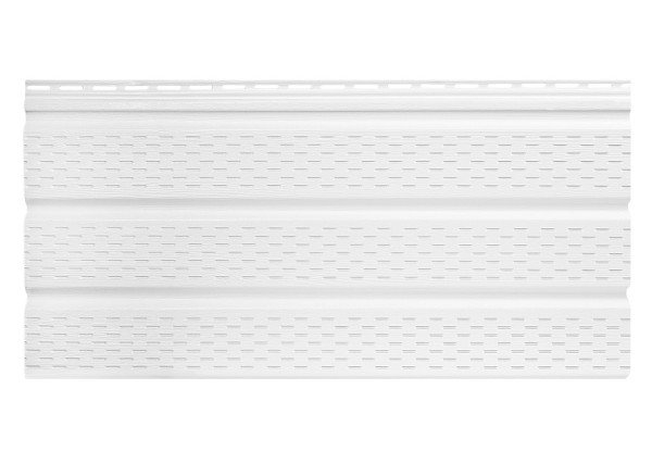 Софит к сайдингу ПЕРФОРИРОВАННЫЙ TECOS БЕЛЫЙ купить в Тамбове