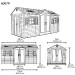 Сарай пластиковый LifeTime 15x8 DD купить в Тамбове