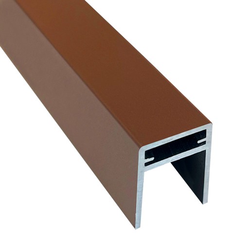 П-профиль Алюминиевый EasyDecking 35x25 Коричневый купить в Тамбове