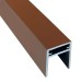 П-профиль Алюминиевый EasyDecking 35x25 Коричневый купить в Тамбове